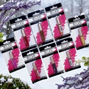 Bundle of 8 New Milani Makeup Crystal Lip Gloss